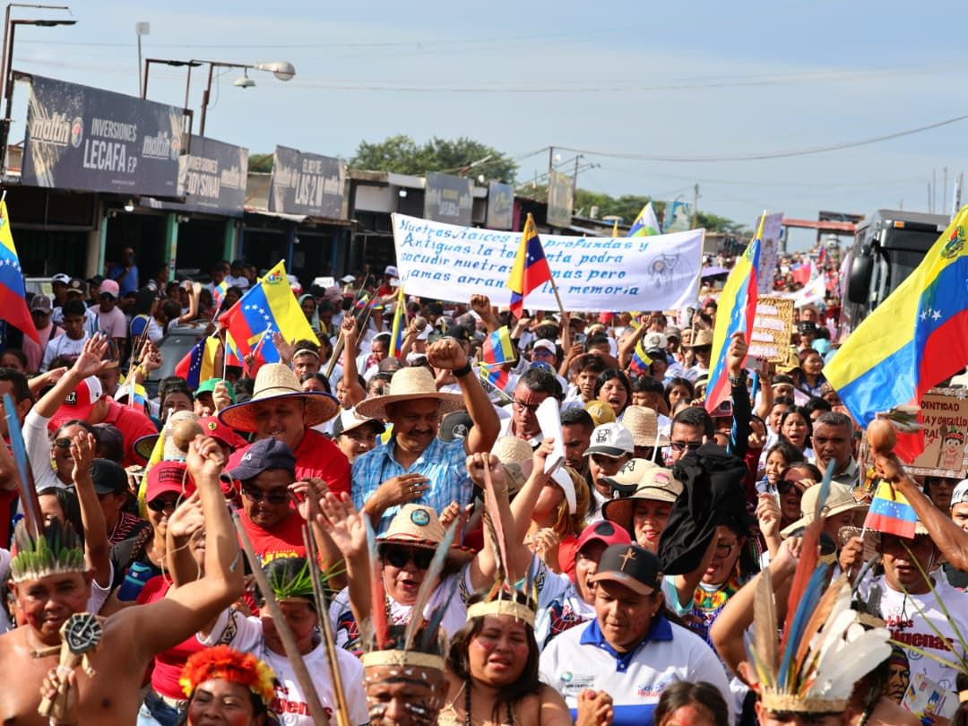 Comunidades originarias de Apure, Amazonas y Bolívar reafirman su soberanía en histórica marcha