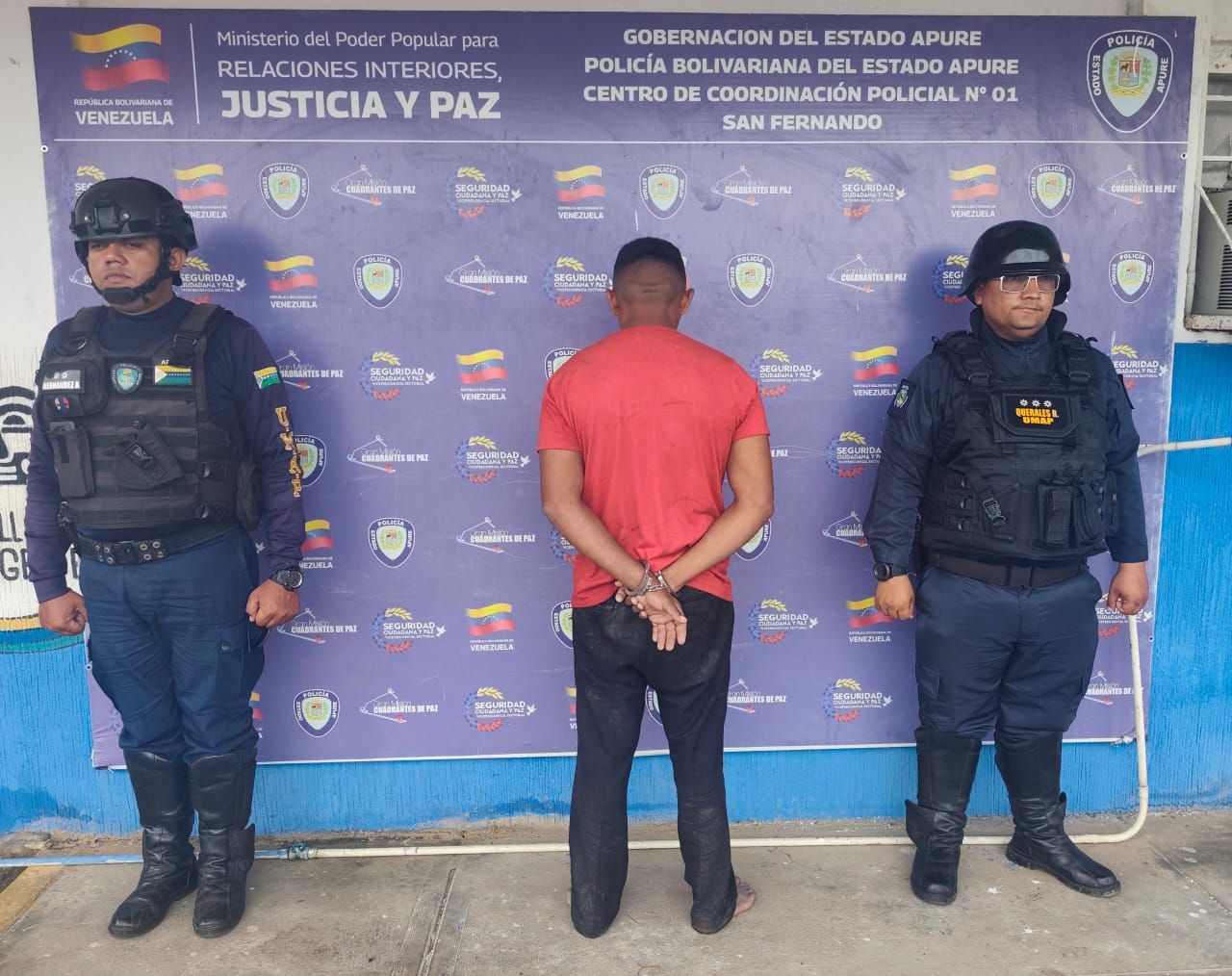 Policía del Estado Apure detiene en flagrancia al presunto responsable del femicidio en el sector Las Palmitas