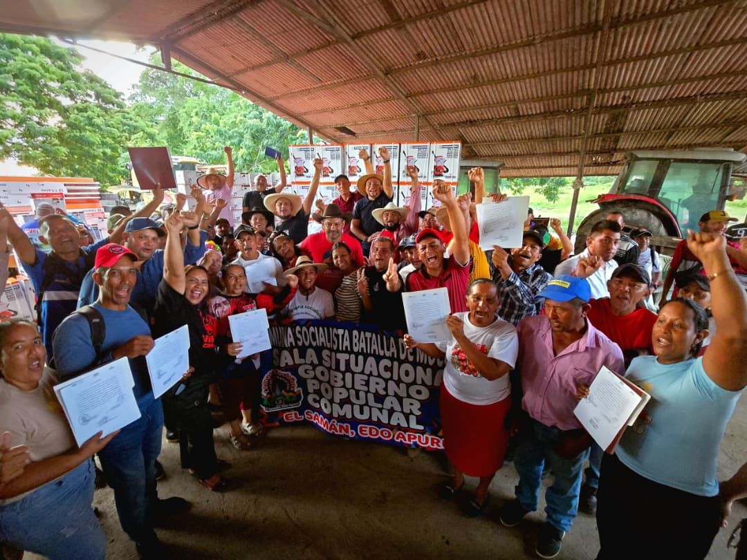 Gobernador Wilmer Rodríguez fortalece ciclo de siembra de maíz 2026 con entrega de herramientas a comunas de Apure 